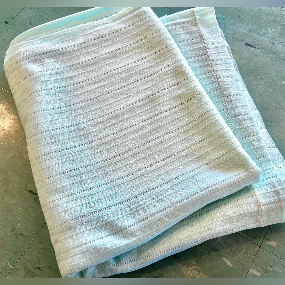 Pale turquoise fortrel fabric